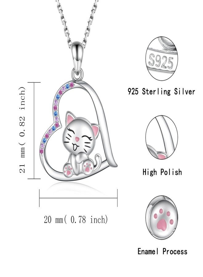DkakoJew Cute cat necklace, pendant necklace for girls, for girls, boys, sons, granddaughters, birthdays, Christmas, graduation gifts, jewelry for girls over 3 years old. - Image 3