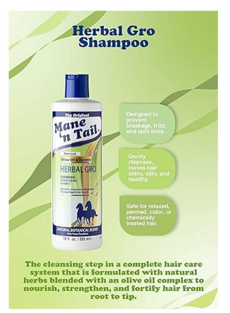 ماين ان تيل شامبو هيربل غرو من ماني ان تيل 355 مل - Image 2