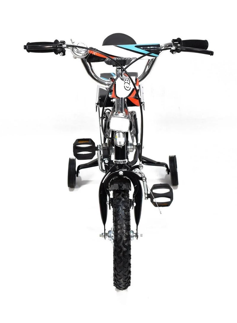 Rambo Freestyle Kids Bike with Two Trainig Wheels, Adjustable Seat, Handbrake, 12-Inch Size, For Kids Ages 3-6 Years Old, Gift For Kids. - Image 2