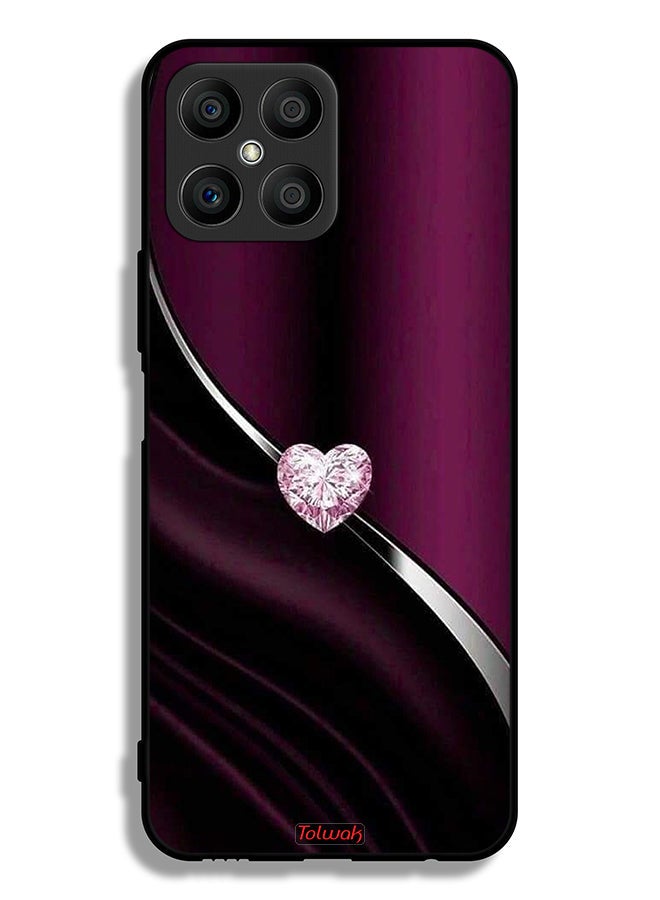 Honor X8 4G Protective Case Cover Diamond Heart