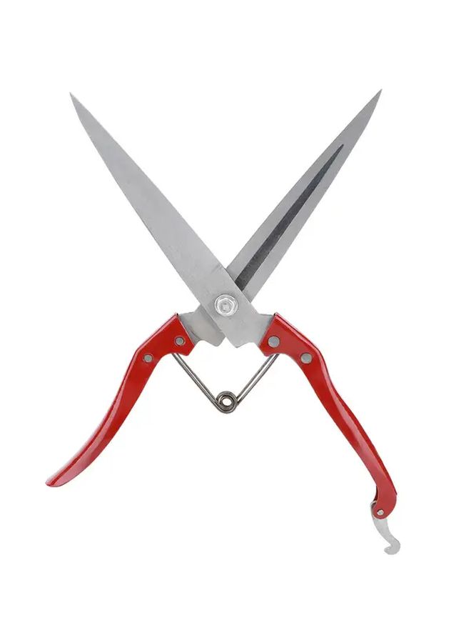 Red Manual Steel Sheep Wool Shears Handheld Spring Clippers For Farm Animal Grooming Precision Trimming Tool - Image 3