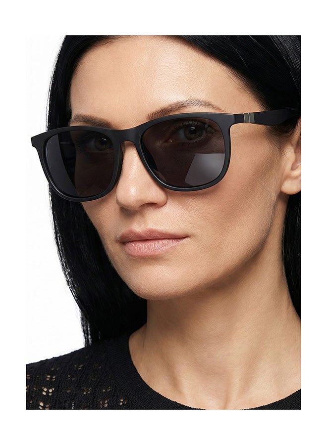 VINCENT CHASE Unisex Air Full Rim Wayfarer Frame Polarized & UV Protected Sunglasses LA S13163 - 54mm - Black - Image 4