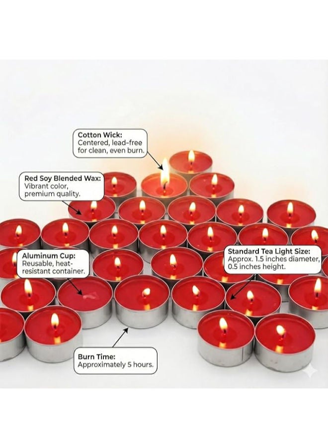 Tea Lights Energized Candles Minimum 3 Hours Burning (100 pcs) - Image 2