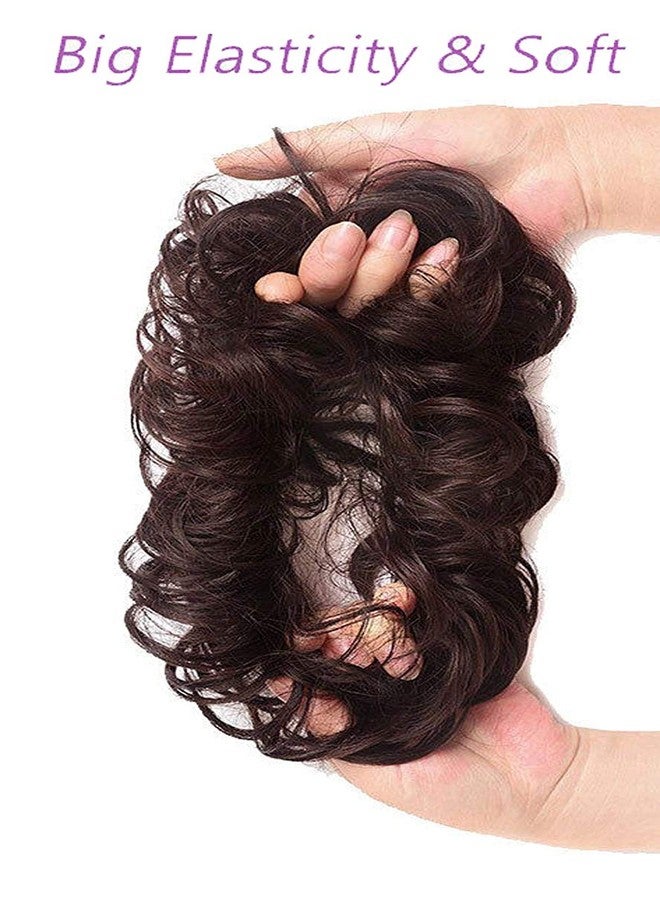 إيكان قطعتان من زينة الشعر متعددة الأغراض للعرائس، لإضفاء كثافة على الشعر في المناسبات غير الرسمية، واستخدامها كإضافات لتسريحة الكعكة الفوضوية، إكسسوارات شعر للنساء، 20 غرام (بني أسود طبيعي). - Image 2