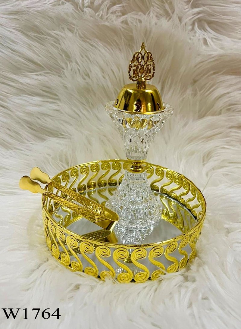 سي او أرماء طقم مبخرة ملكية من الكريستال 4 في 1 W1764 - Image 1