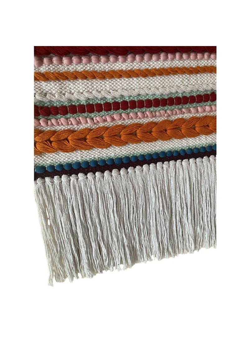TSUKUYOMI TSUKUYOMI Pack of 1 Hand Made Wall Hanging Macrame Bohemian Nordic Woven Decor Tapestry Hippie Beautiful Geometric Art 15 x 24 Inch Multi 005  - Image 5