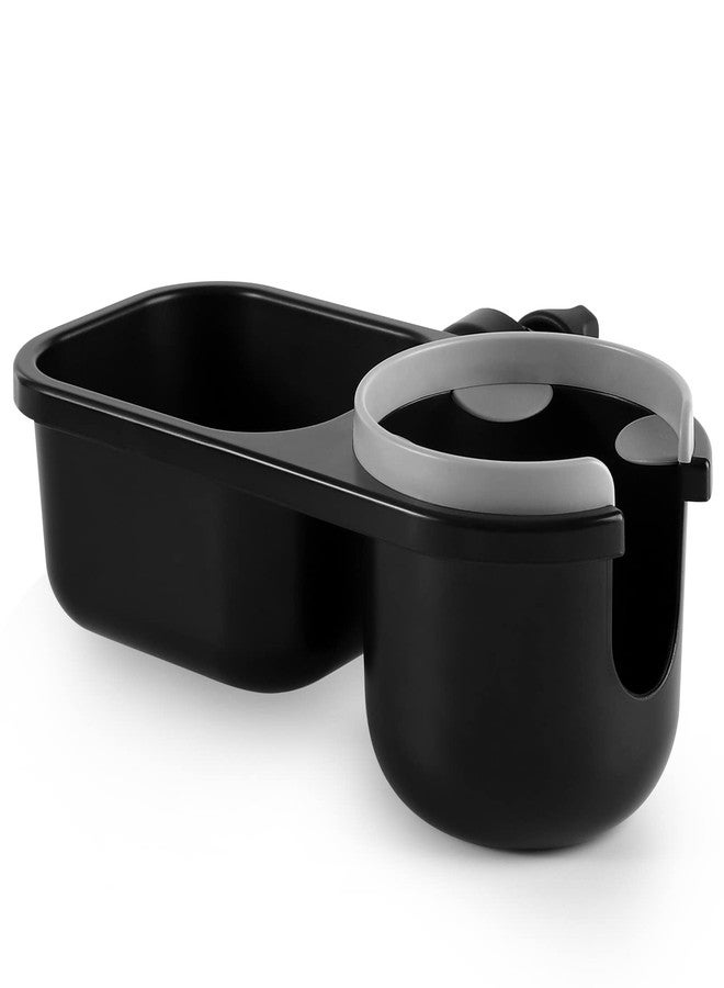 Accmor Stroller Cup Holder with Tray, Universal Cup Holder, Bike Bottle Holder, 360° Rotatable Large Caliber Drinks Holder for Stroller, Bike, Wheelchair, Walker - Image 1