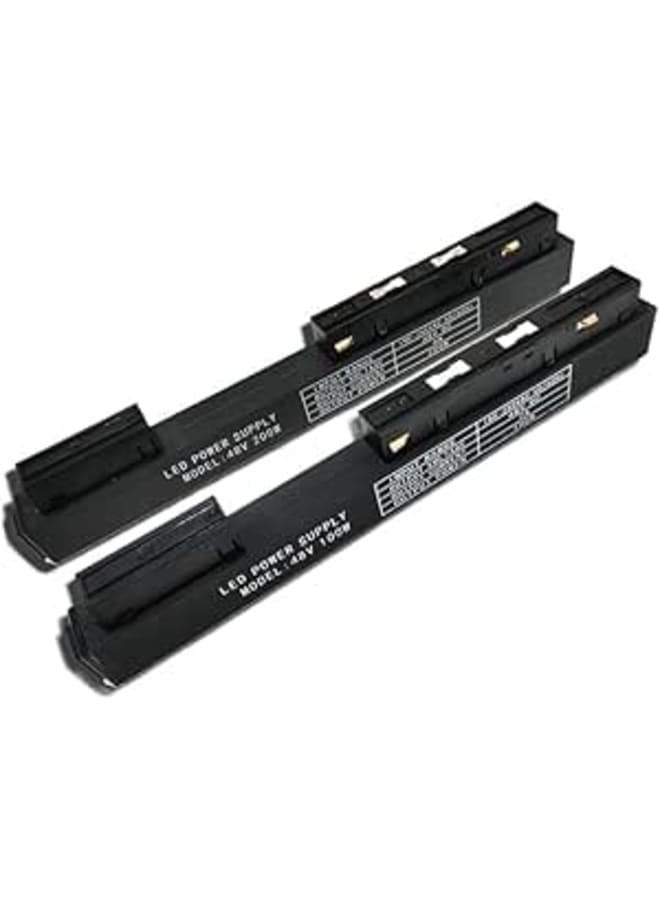 مصابيح 1fortunate Lights، 5 قطع/مجموعة، مصدر طاقة مغناطيسي لإضاءة LED، خرج تيار مستمر 48 فولت، 36/100 واط/200 واط، إضاءة مسار بدون وحدة تحكم رئيسية، مصدر طاقة مغناطيسي (الحجم: 48 فولت 200 واط).
