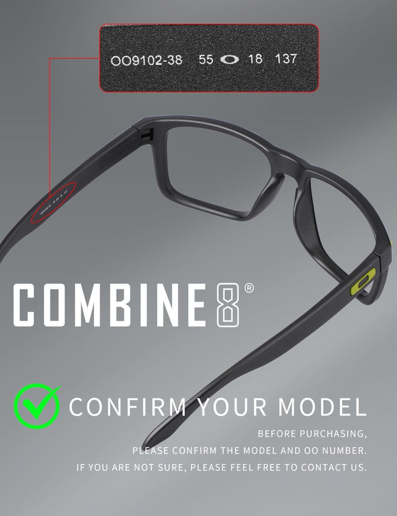 Combine8 Ploarized Replacement Lenses for Oakley Meta HSTN OW8002 51mm Sunglasses - Fire Red - Image 5