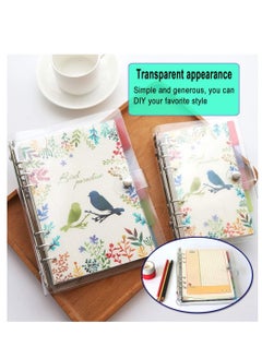 KASTWAVE 2 PCS A5 Rainbow Soft PVC Notebook Binder, Refillable Paper PVC Binder, Loose Leaf Personal Planner Binder, Clear Soft PVC Notebook Cover  - Image 4