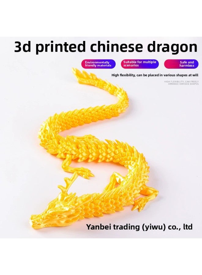 3D Printing Chinese Dragon Craft Ornaments Gifts Online Red Creative Hand-made Car Ornaments Manufacturers Hand-made-Color:[silk Gold] Shenlong-Size:45CM - Image 3