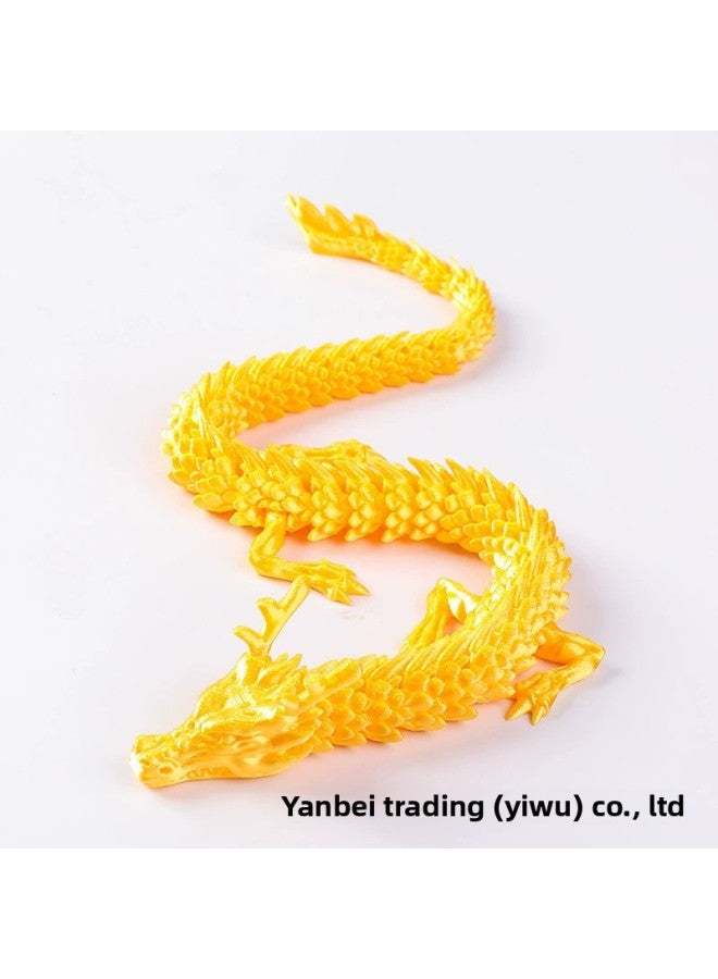3D Printing Chinese Dragon Craft Ornaments Gifts Online Red Creative Hand-made Car Ornaments Manufacturers Hand-made-Color:[silk Gold] Shenlong-Size:45CM - Image 1