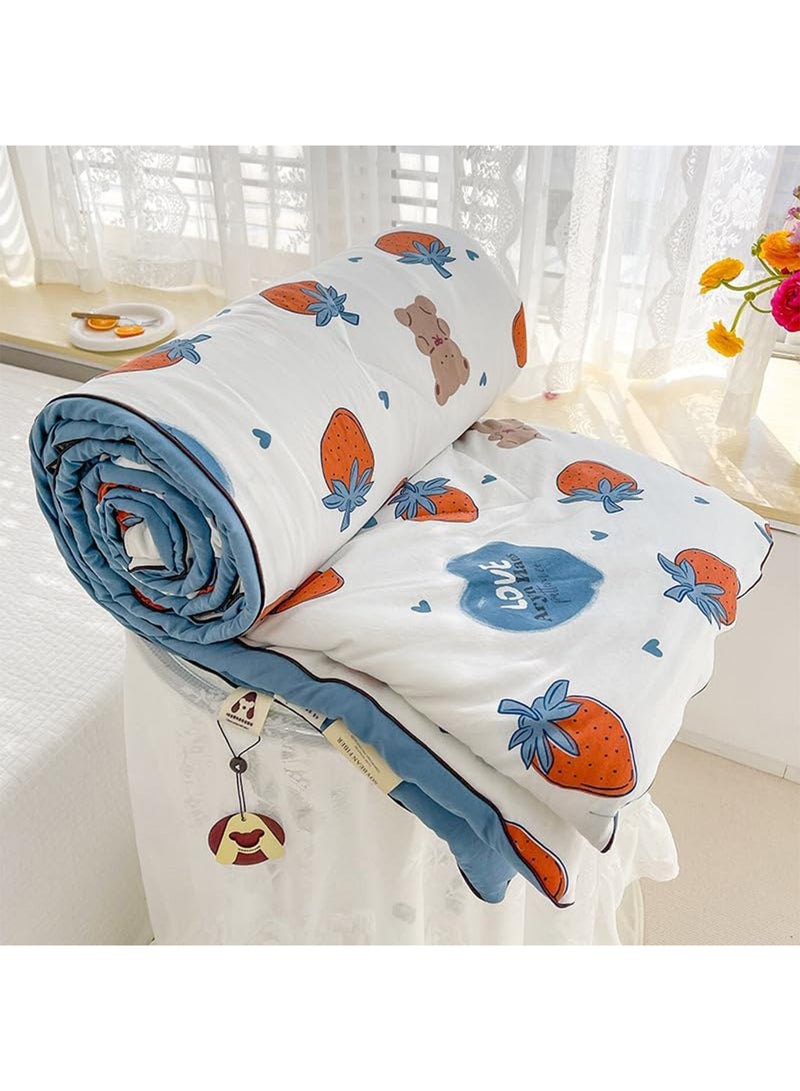 LIMOS Jersey Cotton Quilted Toddler Blanket Soft Lightweight Baby Quilt for Boys & Girls Breathable Machine Washable Cozy Crib Blanket - Image 1