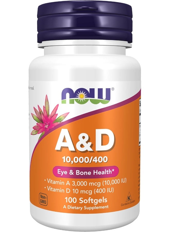 Vitamin A And D 10000 And 400 Iu 100 Softgels