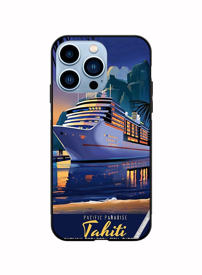 VR CREATIVE Protective Case Cover For Apple iPhone 14 Pro Max Pacific Paradise Design Multicolour - Image 1