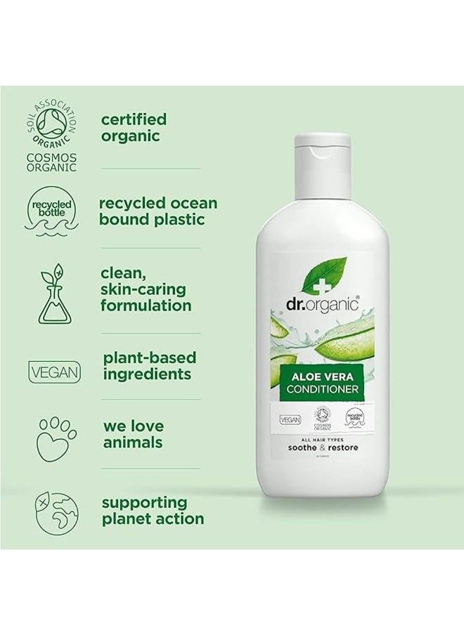 dr.organic Dr. Organic Aloe Vera Conditioner, Soothe & Restore  - Image 3