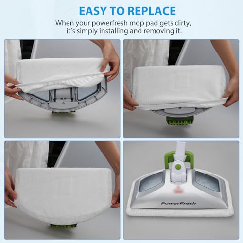 Extolife 10 Pack Steam Mop Replacement Pads for Bissell Powerfresh Steam Mop 1940 1806 1544 2075 2685A 2181 2814 Series, Model 19402 19404 19408 19409 1940A 1940F 1940Q 1940T 1940W B0006 B0017 2075A - Image 5