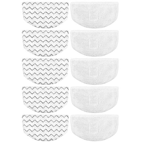 Extolife 10 Pack Steam Mop Replacement Pads for Bissell Powerfresh Steam Mop 1940 1806 1544 2075 2685A 2181 2814 Series, Model 19402 19404 19408 19409 1940A 1940F 1940Q 1940T 1940W B0006 B0017 2075A - Image 1