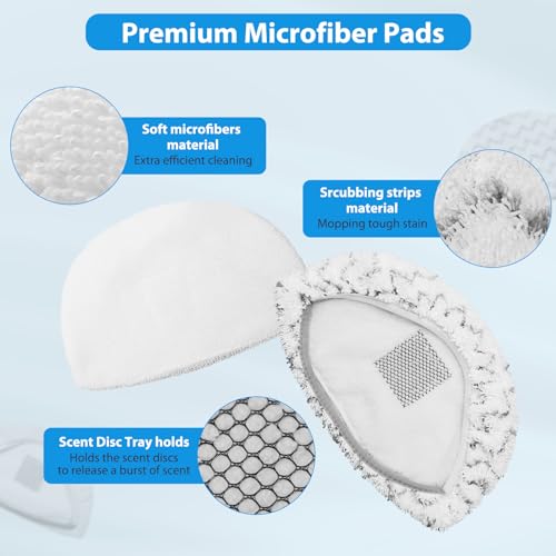 Extolife 10 Pack Steam Mop Replacement Pads for Bissell Powerfresh Steam Mop 1940 1806 1544 2075 2685A 2181 2814 Series, Model 19402 19404 19408 19409 1940A 1940F 1940Q 1940T 1940W B0006 B0017 2075A - Image 3