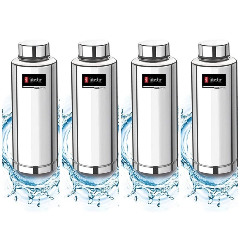 SILVESTER Stainless Steel combo 4 water bottle 1000 ml each - Image 1
