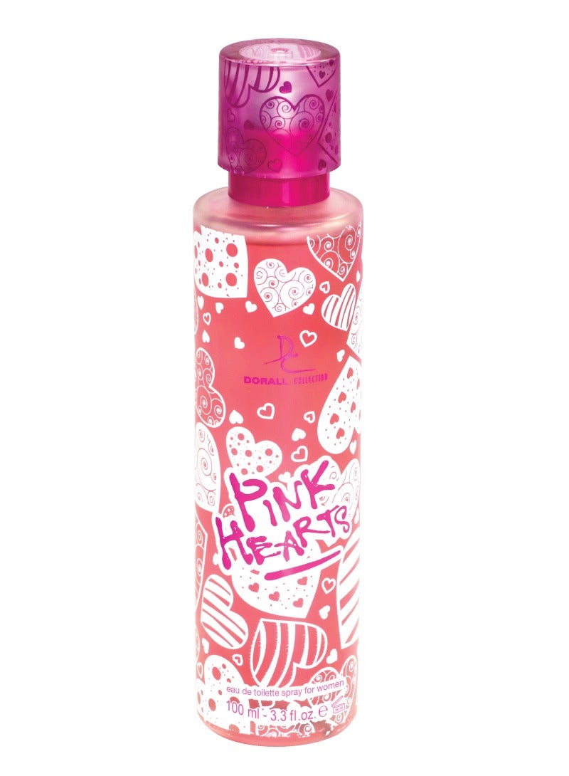 DORALL COLLECTION Pink Hearts Eau de Toilette for Women- 100ml - Image 1