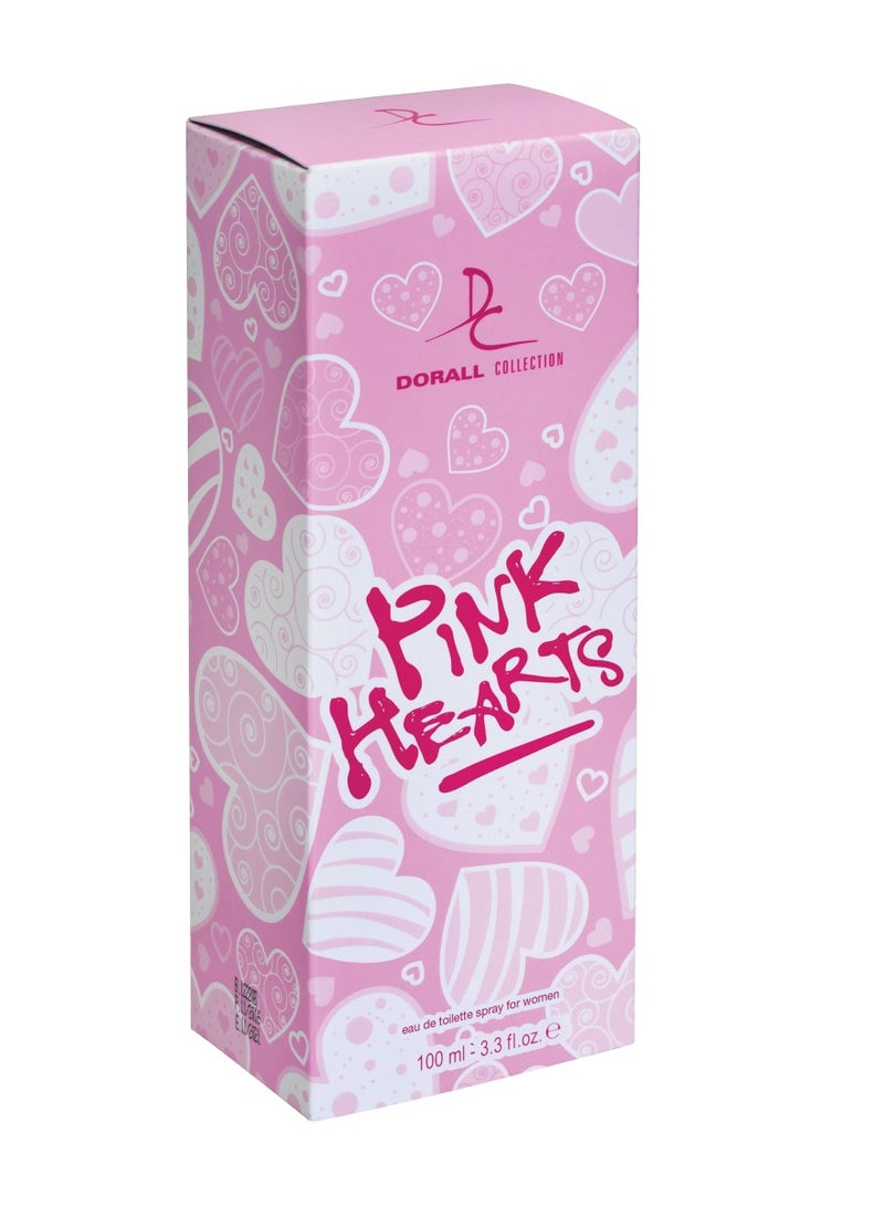 DORALL COLLECTION Pink Hearts Eau de Toilette for Women- 100ml - Image 2