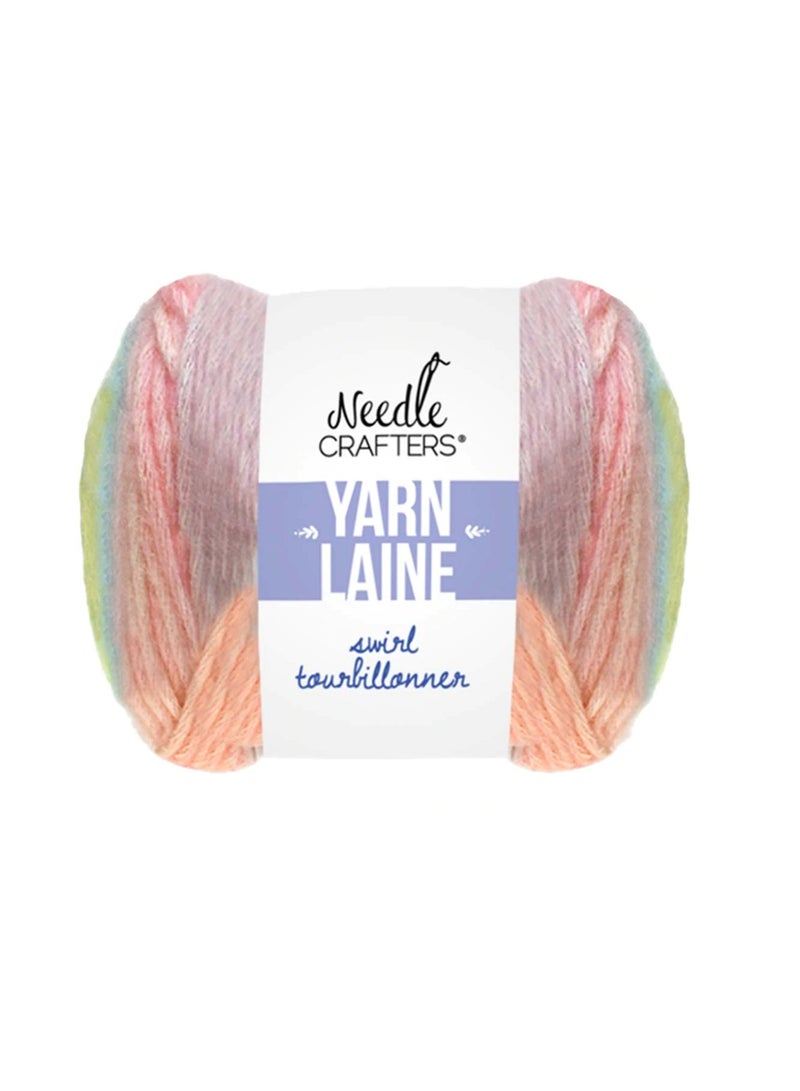 Needlecrafters Acrylic Swirl Yarn 50g Cotton Candy - Image 1