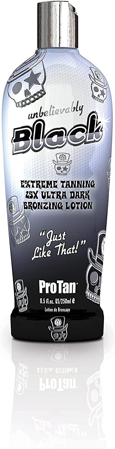 PRO TAN SUNBED TANNING LOTION UNBELIEVABLY BLACK 250ml
