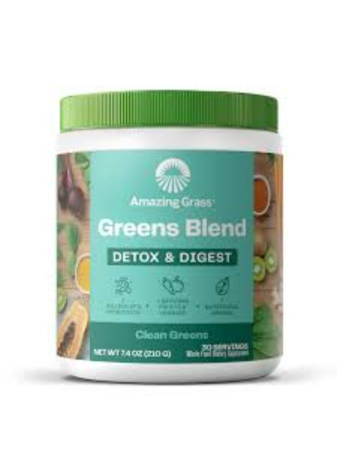 Amazing Grass, Greens Blend, Detox & Digest, Clean Greens 210 g - Image 1