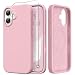 GONEZ Magnetic for iPhone 17 Case Compatible with MagSafe AntiScratch Microfiber Lining Screen Protector Silicone Camera Control Shockproof Slim Phone Cover 63 inch Peach Pink - Image 2
