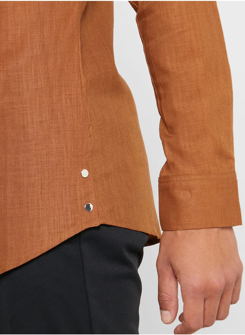 87Origins Zip Up Regular Fit Shirt