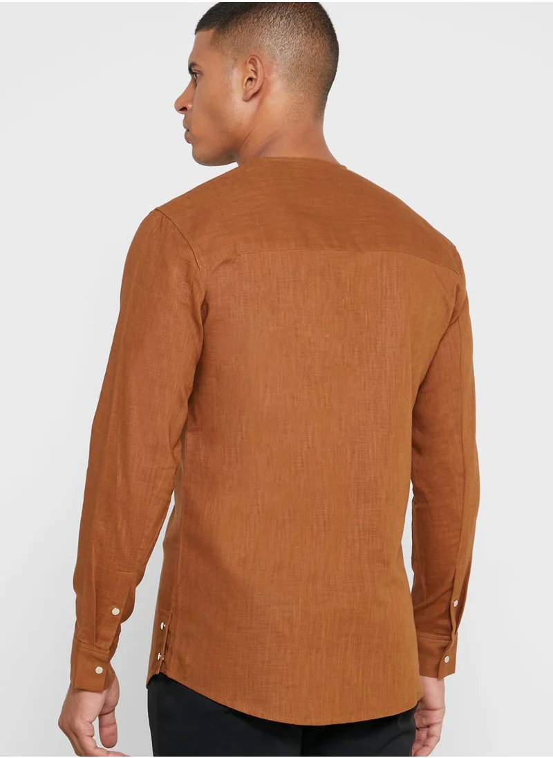 87Origins Zip Up Regular Fit Shirt