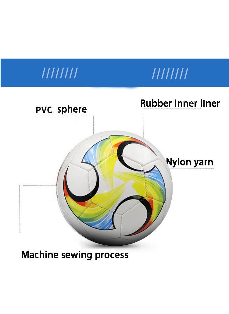 Generic - Soccer Ball Size 4，5 PVC Outdoor and Indoor School Sports Activity Anti-Explosion Soccer Balls, Adults Youths Teens Unisex Juniors Training Soccer Machine Stitched，Football for Kids Adults - Image 1