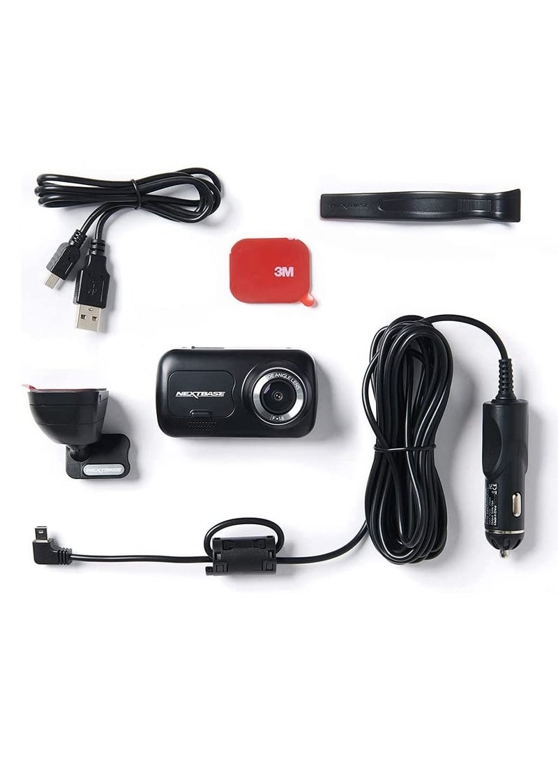 NEXT BASE - New Nextbase 222x Front and Rear Dash Cam Car Recording Camera Full 1080p/30fps HD Recording DVR Cam - 140¡ã Wide Viewing Angle ¨C SOS Emergency ¨C Polarising Filter Compatible - Black - Image 1