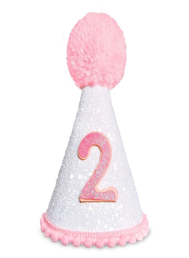 Dokuna Sprinkle Hat 2nd Birthday Decorations, Two Sweet 2nd Birthday Outfit for Girls, 2 Year Old Sprinkle Party Cap for Girls - Image 1