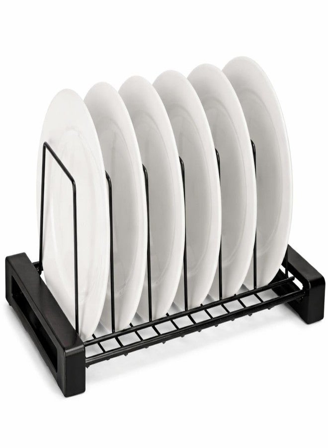 VK15 COLLECTION Stainless Steel Dish Bakeware Rack Kitchen Plate Rack Organizer & Countertop, Vertical 6 Plate Stand Storage for Dinner Plates Rack, Space Saving Rack (6 Plate Stand)