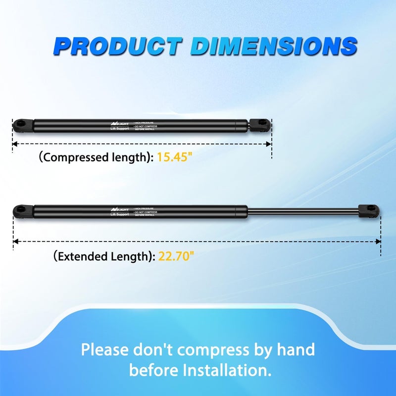 Nilight Lift Support Struts for Chevrolet and GMC Vehicles - Image 4