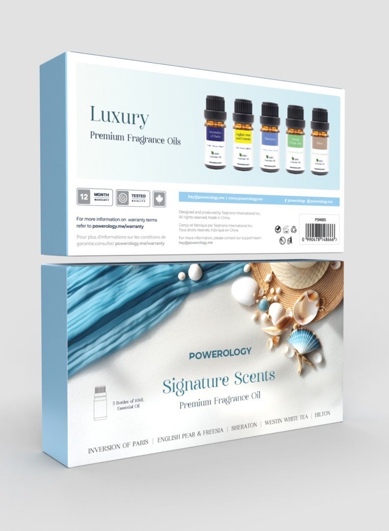 Powerology Luxury Premium Fragrance Oils with No Additives & Chemical-Free / Ambient Relaxation /Pure and Natural Aroma / Long-lasting Aroma - Multi Color - Image 1