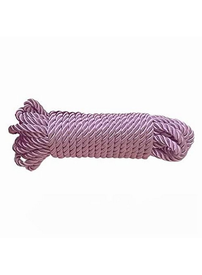 WeGo Soft Silk Rope Solid Braided Twisted Ropes10M Durable And Strong All Purpose Twine Cord Rope String Thread Cord (Lavender) - Image 1