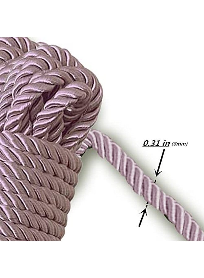 WeGo Soft Silk Rope Solid Braided Twisted Ropes10M Durable And Strong All Purpose Twine Cord Rope String Thread Cord (Lavender) - Image 3
