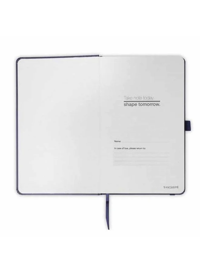 سانثوم Santhome BARON Expanded A5 Hard Cover Notebook|288 Pages Premium Ruled Journal with Pen Loop, Paper Pocket & Elastic Closure|Smooth 80gsm Cream-White Paper|Professional Writing Diary for Work & Study