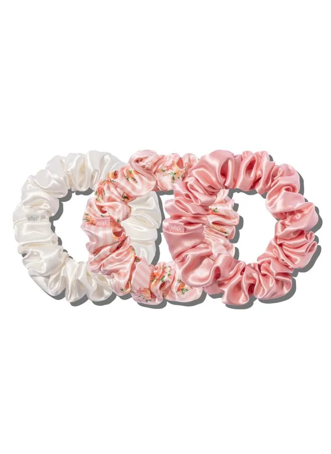 سليب slip pure silk large scrunchies - petal