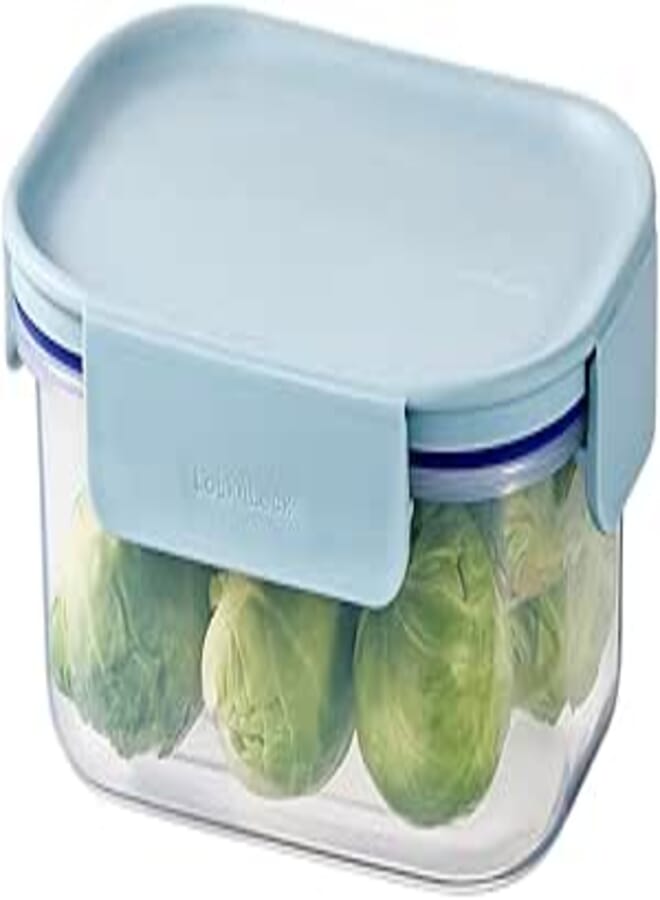 LocknLock Classic Plus Rectangle Food Container – 385ml Mint, 4-Side Locking, Stackable & Leakproof