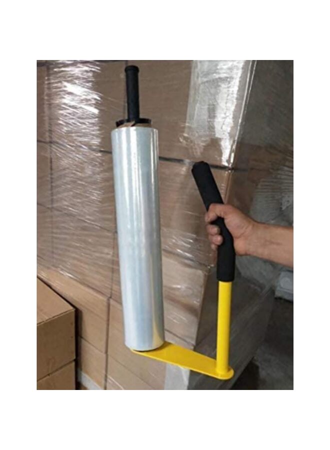LAMAY Manual Stretch Film Dispenser - Adjustable Handheld Wrapping Tool for Industrial Packaging (Yellow) - Image 5