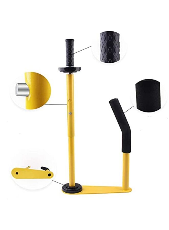 LAMAY Manual Stretch Film Dispenser - Adjustable Handheld Wrapping Tool for Industrial Packaging (Yellow) - Image 4