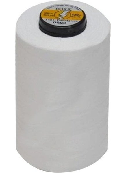 Bora Black and White Sewing Thread, Hanging Automatic Tape Measure 1.5 Mt, TC-805 Thread Scissors and Buttonhole Opener