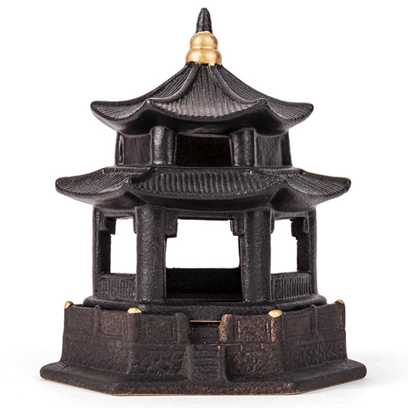 Mini Pagoda Lantern Stand Asian Garden Decor Japanese Decor Incense Burner Zen Garden Sculptures Statues Tabletop Pagoda Lantern Decor Candle Holder Feng Shui Yard Art Oriental Decor