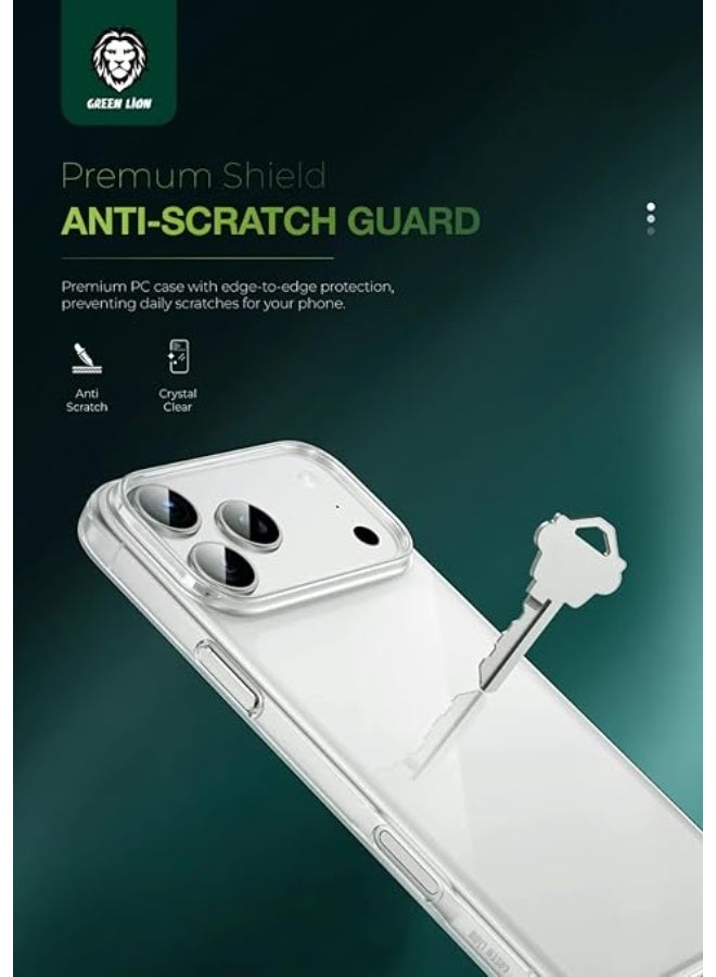 GREEN LION iPhone 17 Pro Delgado PC Case/ Waterproof/ Strong and handy/ lightweight /Anti Fingerprint/ HD Clarity - Orange - Image 2