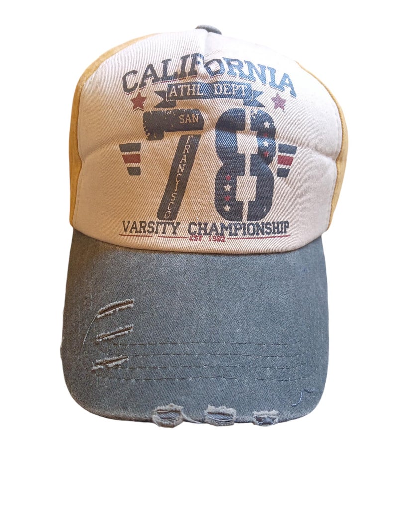 Cap Youth Cut For Unisex Multi Color