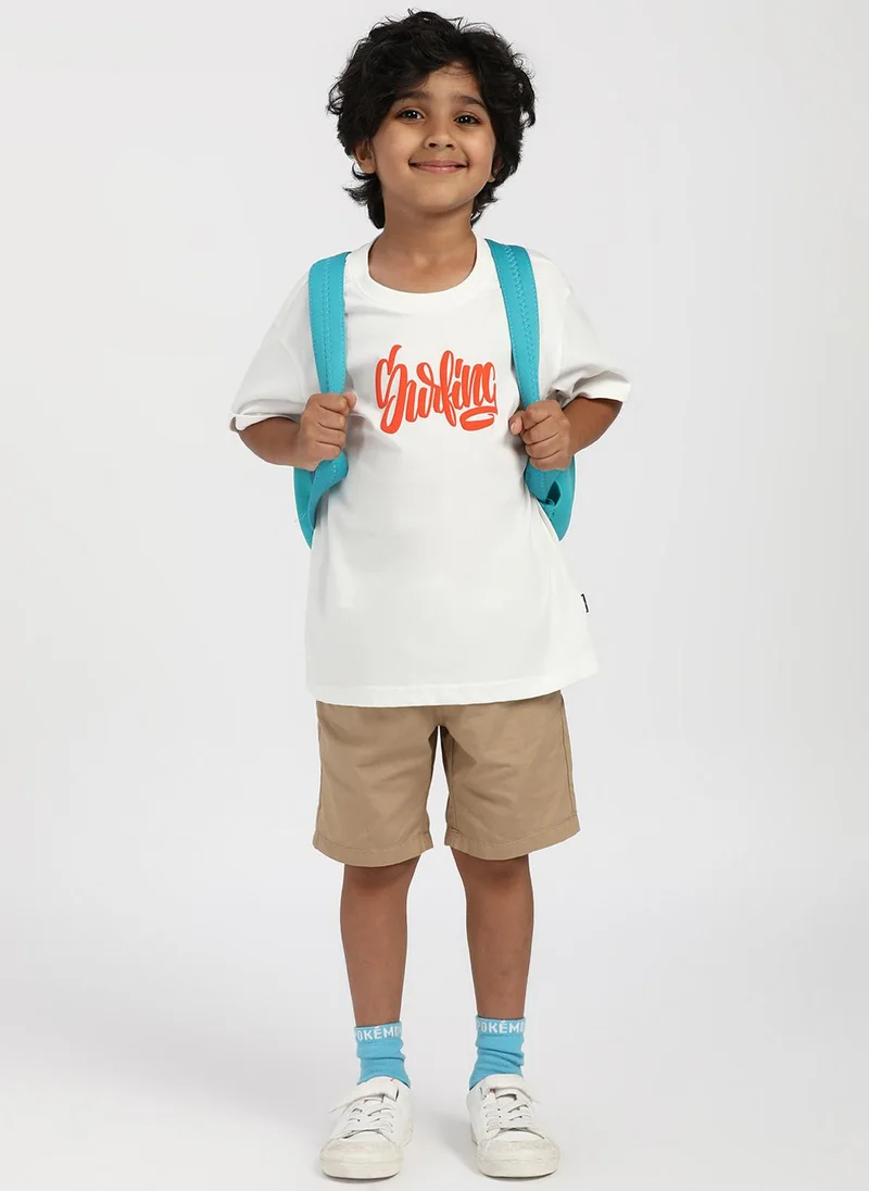 Nautinati Nautinati Boys' Cotton Surfing Print T-shirt